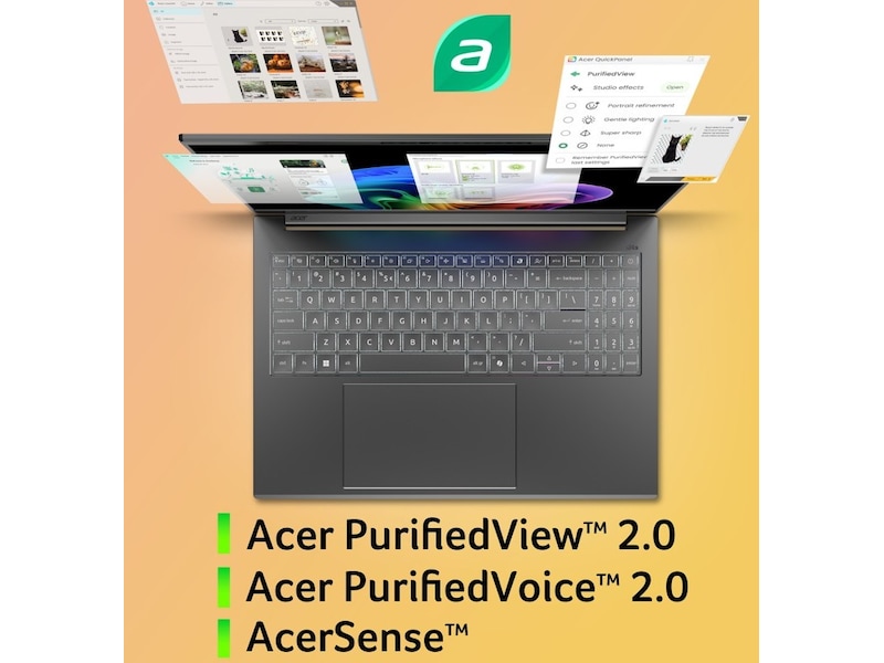 Acer Acer Aspire 16 AI 16" WUXGA OLED Copilot+ PC PC - Bærbar / laptop