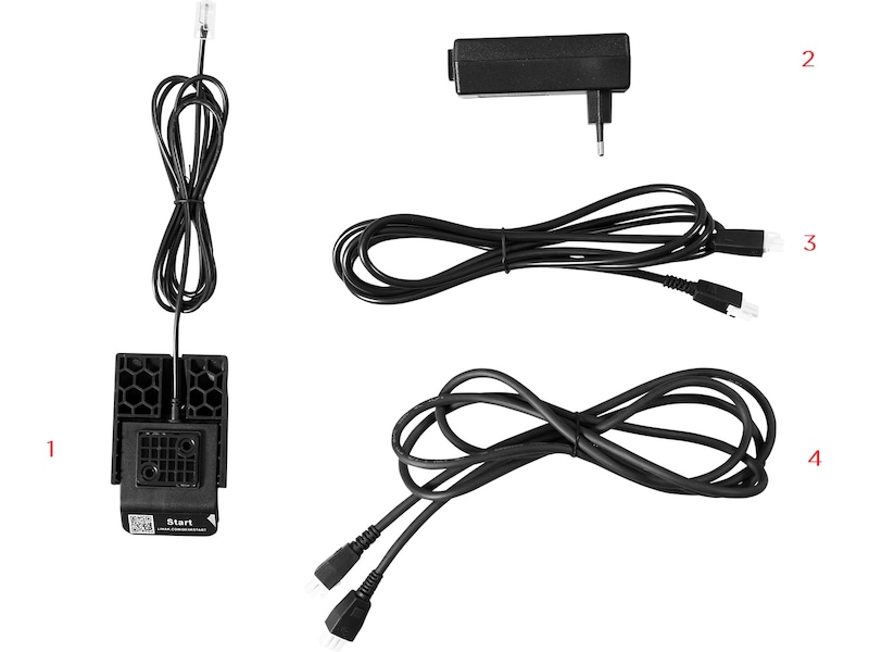 Kenson elektrisk understell - hvit Tilbehør og deler til skrivebord