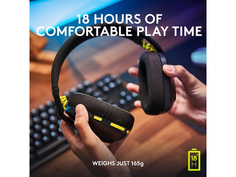 Logitech G435 LIGHTSPEED Trådløst Gaming Headset (sort) Gamingheadset