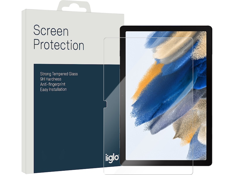 iiglo Galaxy Tab A8 10,5" Clear Glass Skjermbeskytter Skjermbeskyttelse nettbrett