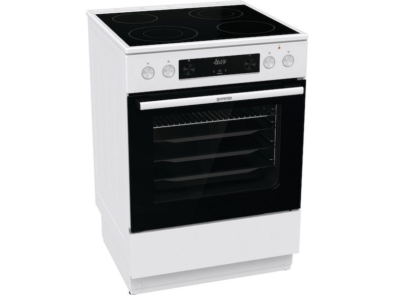 Gorenje GEC6D60WPB glasskeramisk komfyr (hvit) Komfyr