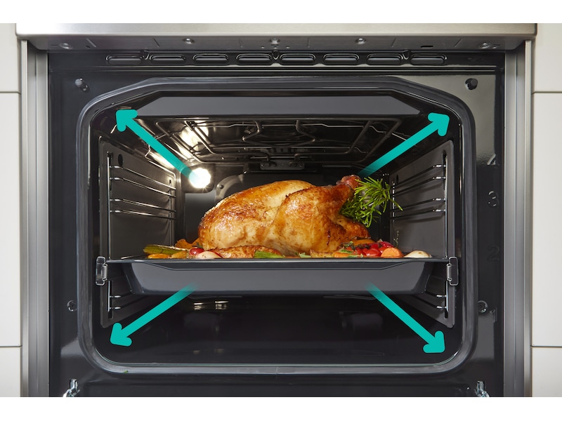 Gorenje GEC6D60WPB glasskeramisk komfyr (hvit) Komfyr