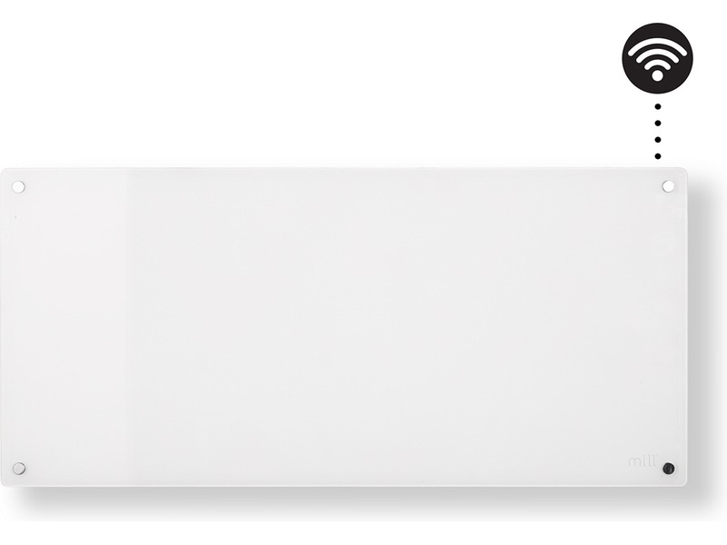 Mill Glass WiFi Gen 3 panelovn 1000W (hvit) Panelovner