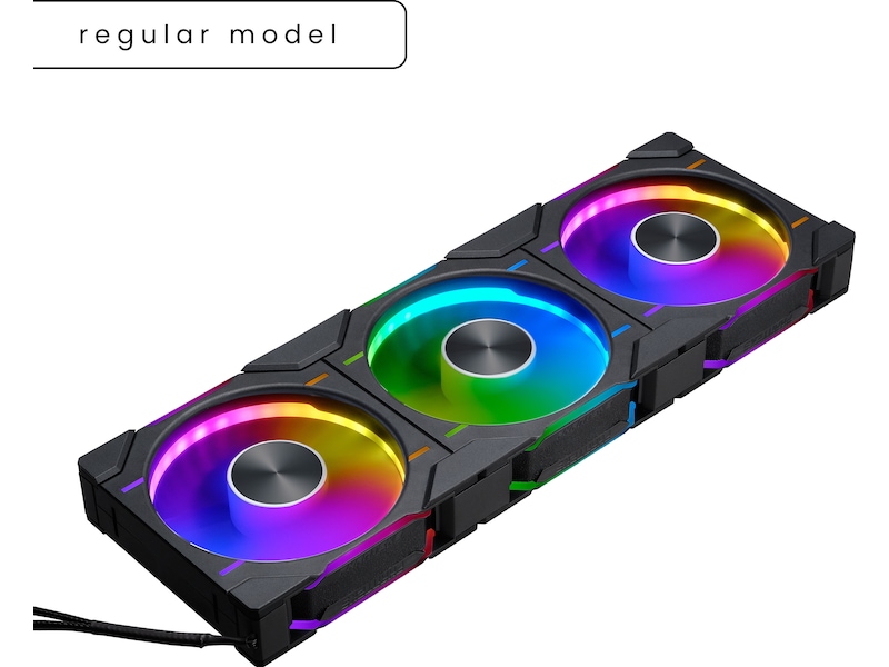 Phanteks D30 120mm DRGB Vifte 3pack (sort) Vifter