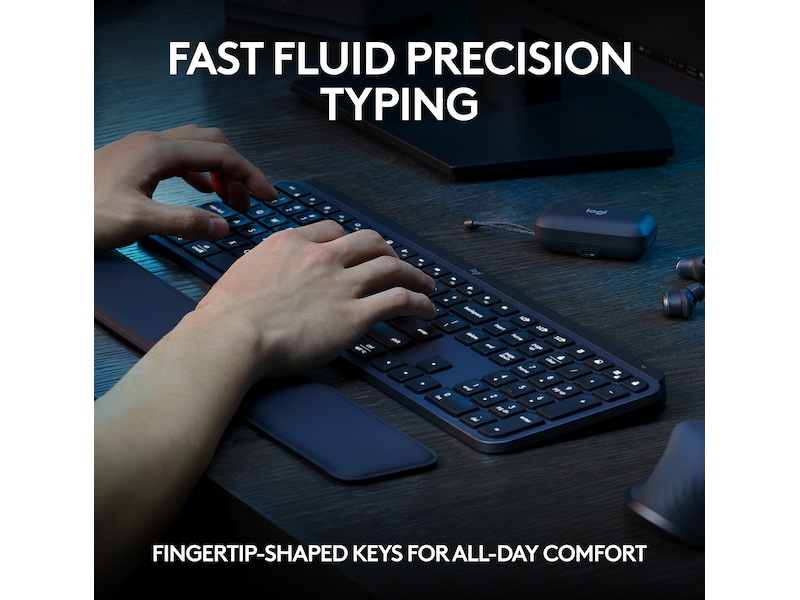 Logitech MX Keys S Trådløst Tastatur (graphite) Tastatur