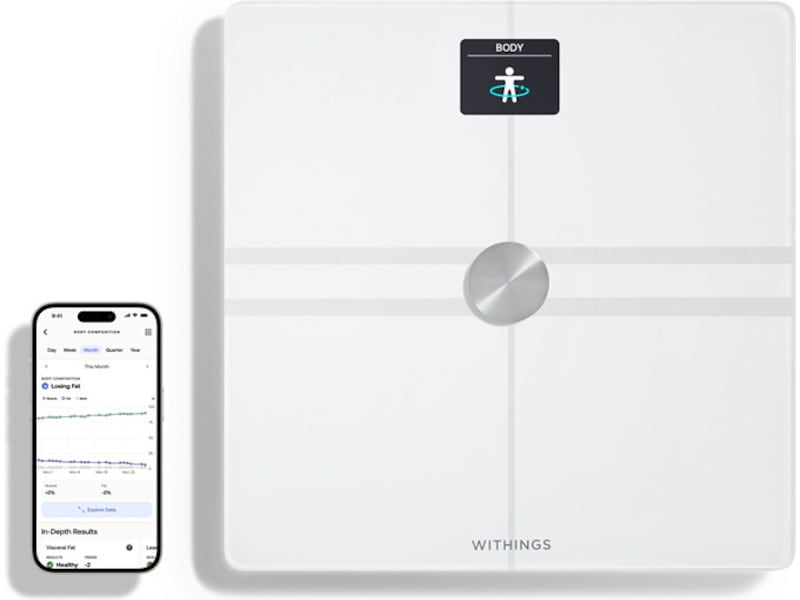 Withings Body Comp Wi-Fi smart badevekt (hvit) Badevekt