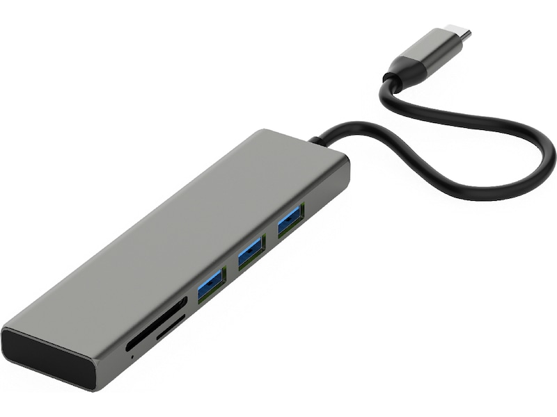 Andersson USB-C Hub (grå) Dockingstasjon & USB-HUB
