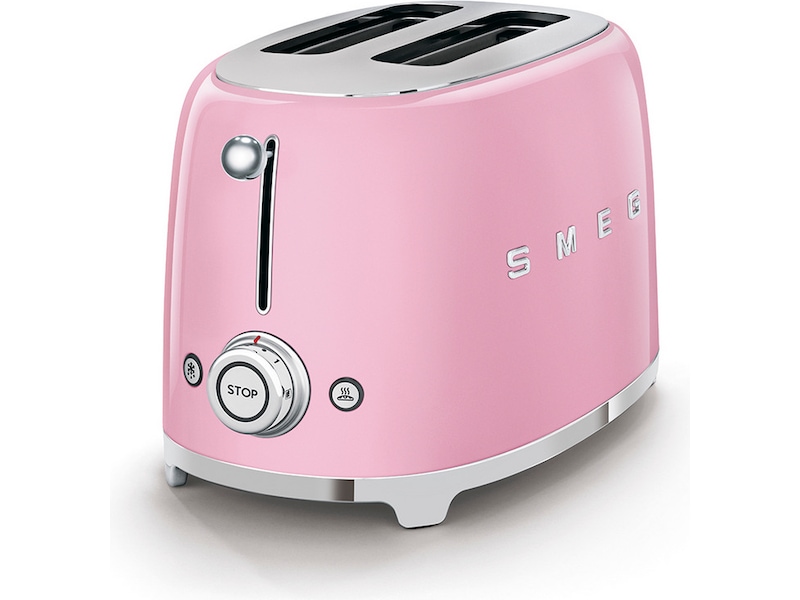 Smeg TSF01PKEU Brødrister for 2 skiver (rosa) Brødristere