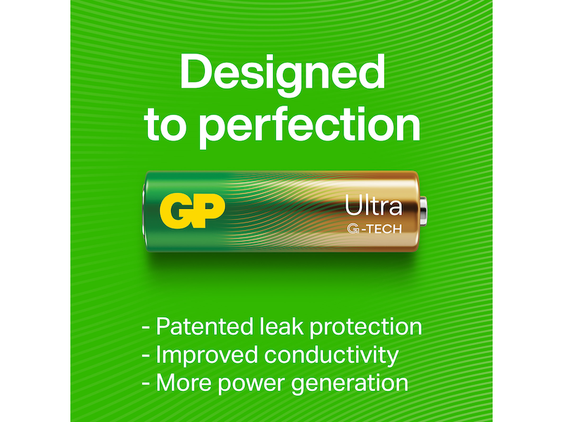 GP Ultra Alkaline C/LR14 batteri, 2-pk Batterier til generell bruk