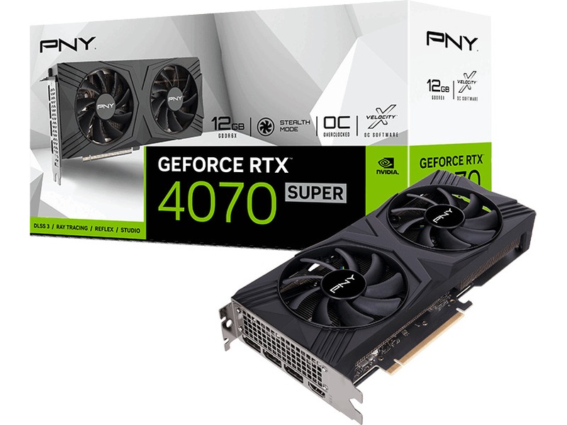 PNY GeForce RTX VERTO 4070 SUPER Skjermkort