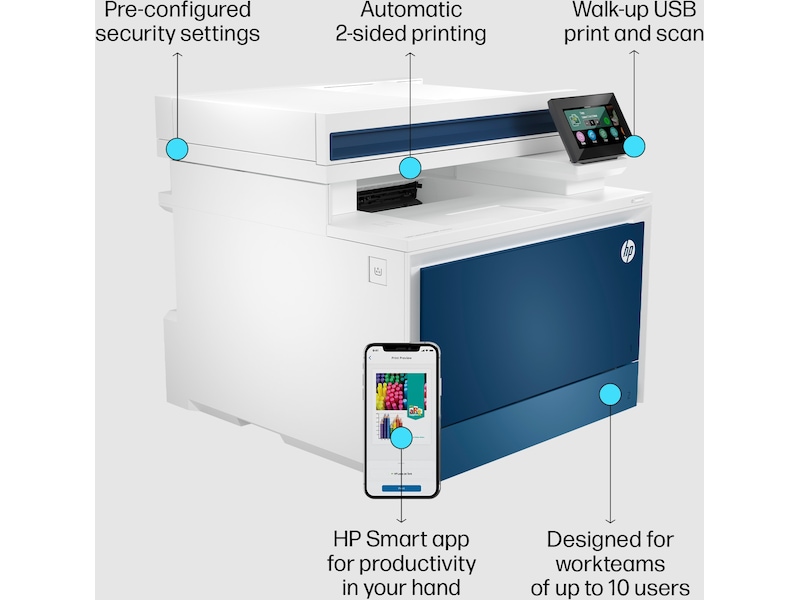 HP skriver Color LaserJet Pro MFP 4302dw Skrivere