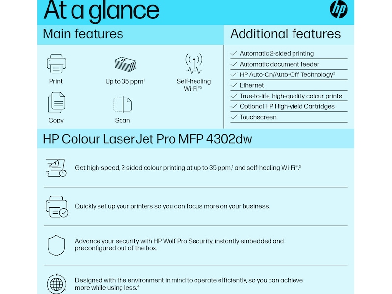 HP Color LaserJet Pro MFP 4302dw skriver Skrivere