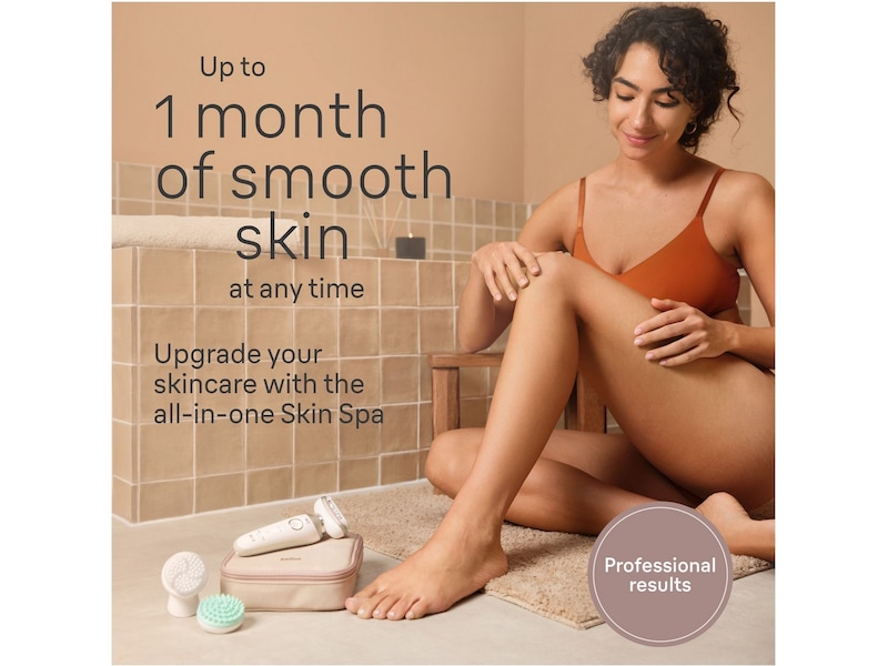 Braun Silk-épil 9 Flex 3S SkinSpa Epilator SES9-481 (hvit/gull) Epilator & IPL-hårfjerning