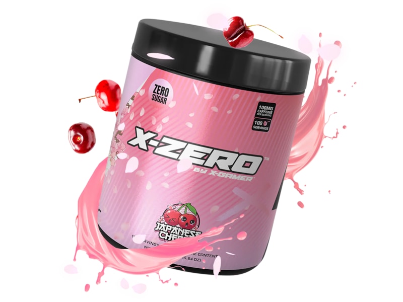 X-GAMER X-Zero Japanese Cherry Næringsdrikker og shaker