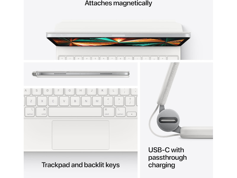 Apple iPad Pro 11" Magic Keyboard 11 (svart) Tastatur og stylus