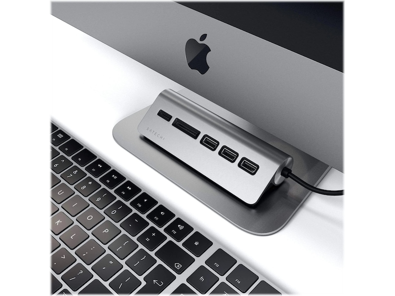 Satechi USB-C Combo Hub (space grey) Dockingstasjon & USB-HUB
