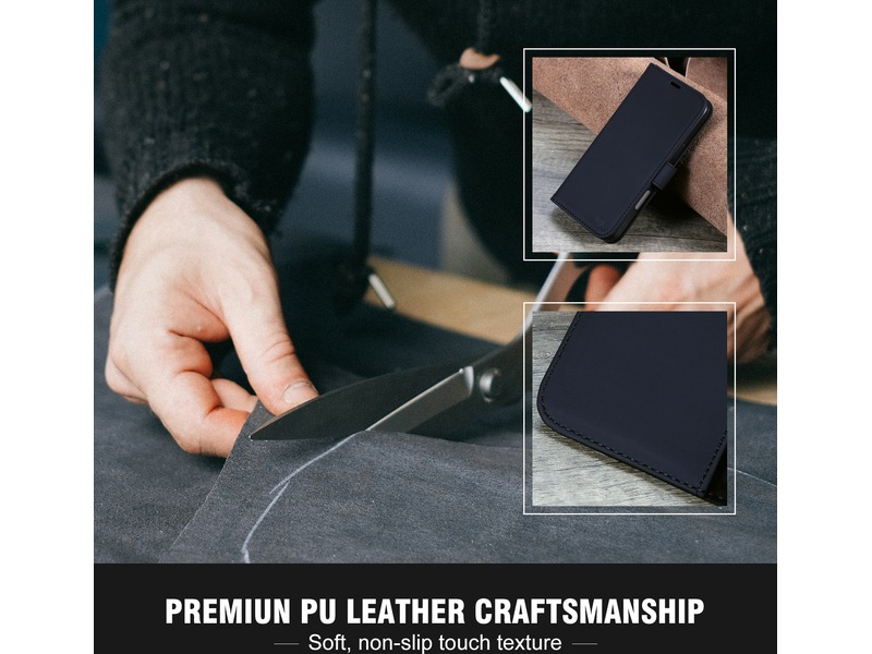 iiglo iPhone 16 Pro Max Lommebokdeksel (sort) Mobildeksel