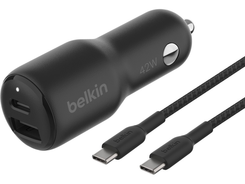 Belkin BoostCharge Dobbel USB-billader 42W Mobilladere