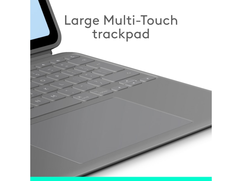 Logitech iPad Air 13" Combo Touch tastaturdeksel (oxford grå) Tastatur og stylus