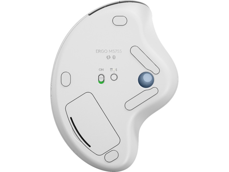 Logitech ERGO M575S Trådløs Mus Trackball (off-white) Ergonomi
