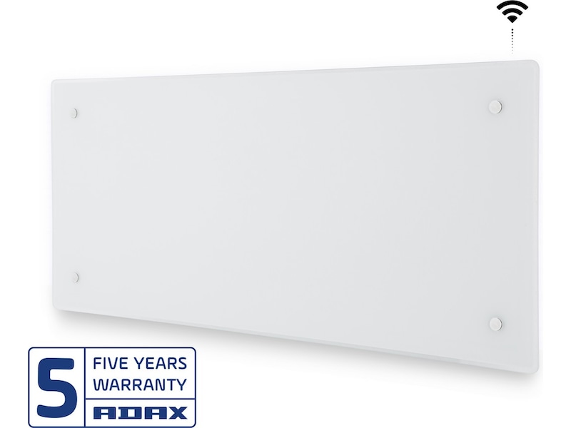 Adax Clea WiFi panelovn glass 1000W (hvit) Panelovner