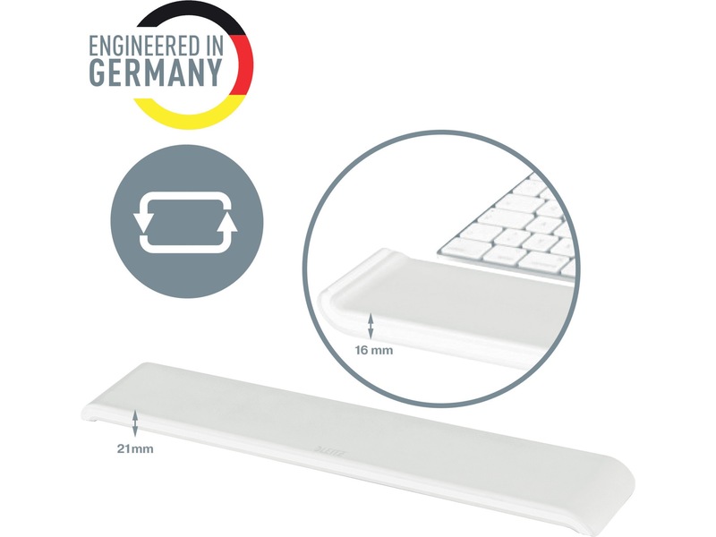 Leitz Ergo Cosy Håndleddsstøtte for tastatur (lys grå) Håndleddstøtte