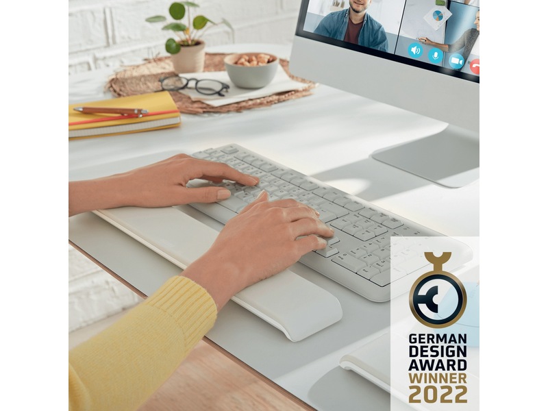 Leitz Ergo Cosy Håndleddsstøtte for tastatur (lys grå) Håndleddstøtte