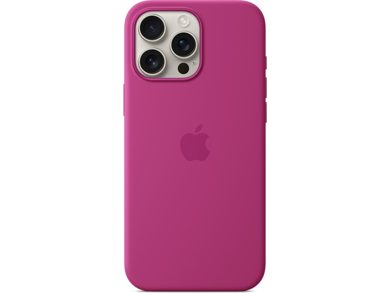 Apple iPhone 16 Pro Max Silikondeksel (fuksia) Mobildeksel