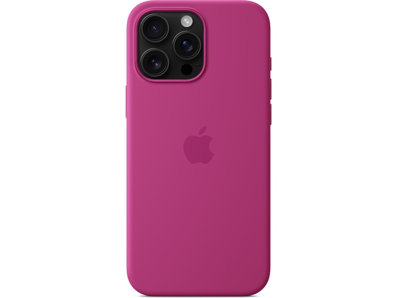 Apple iPhone 16 Pro Max Silikondeksel (fuksia) Mobildeksel