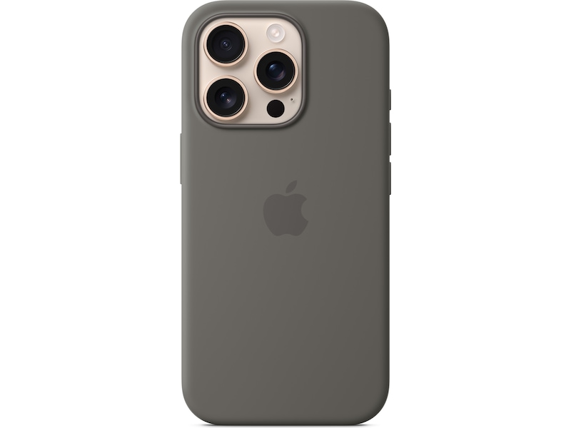 Apple iPhone 16 Pro Silikondeksel (steingrå) Mobildeksel