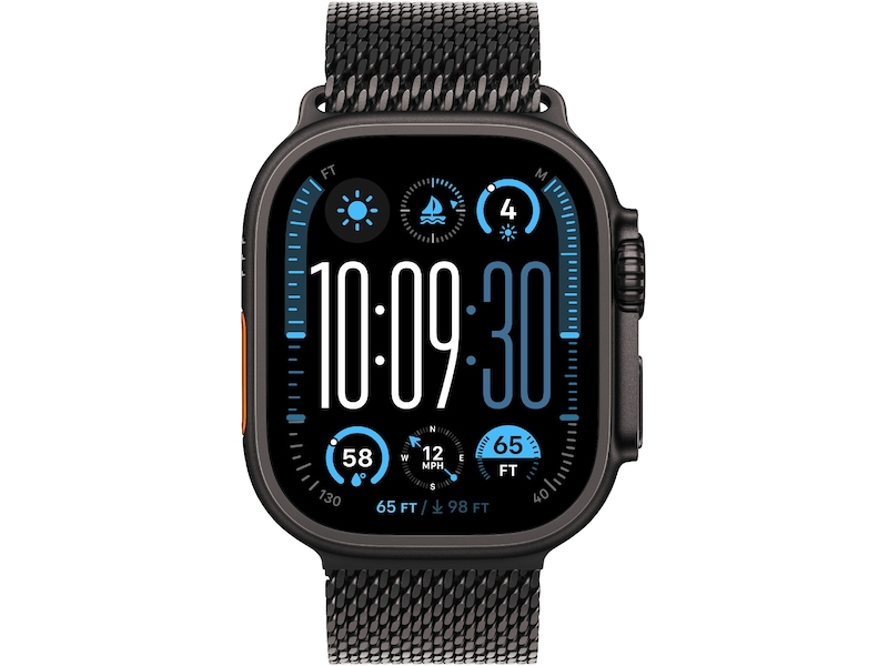 Apple Watch 49mm titan Milanese Loop (svart) Reim