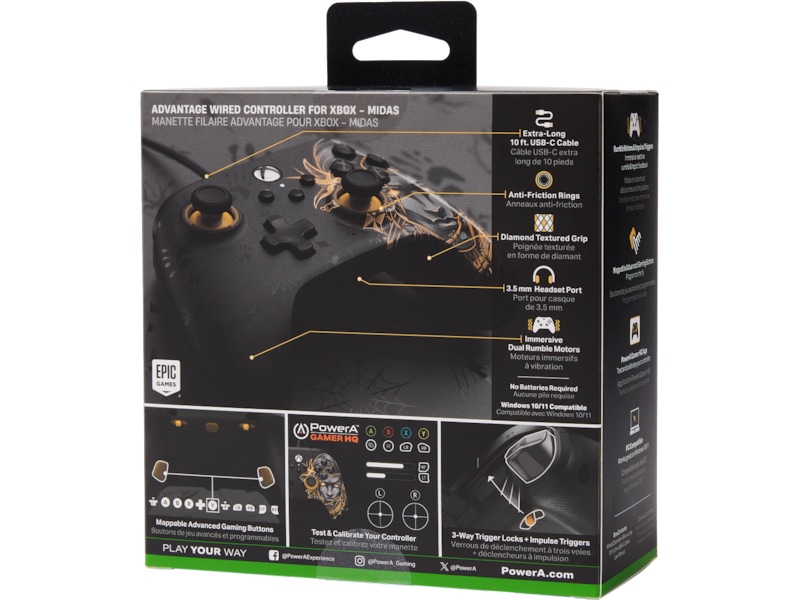 PowerA Xbox Series X/S Kontroller (Midas) Tilbehør til spillkonsoller