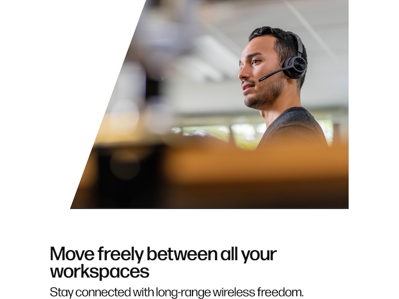 Poly Voyager 4320-M MS USB-C Headset med ladestativ Trådløse hodesett