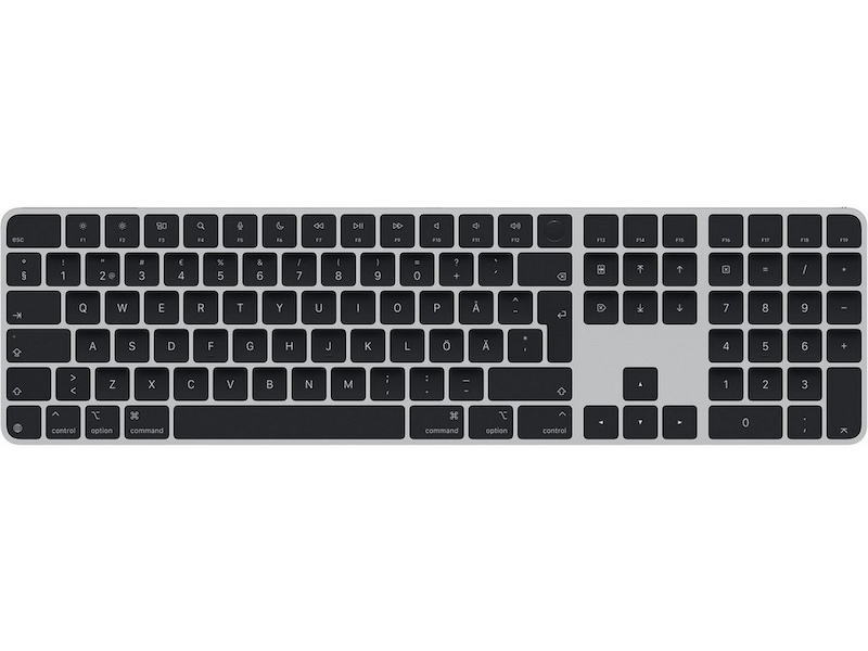 Apple Magic Keyboard med Touch ID og talltastatur (sort) Tastatur