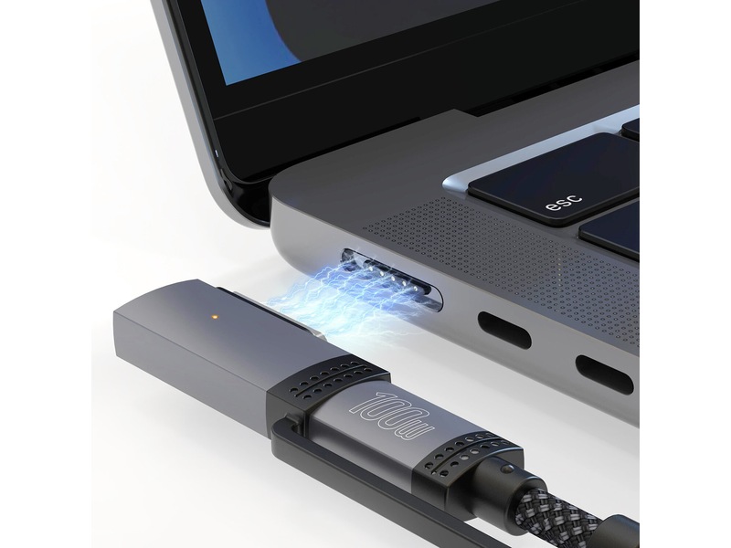 4smarts MagSafe 3 Adapter og USB-C kabel 2m (sort) USB-kabler