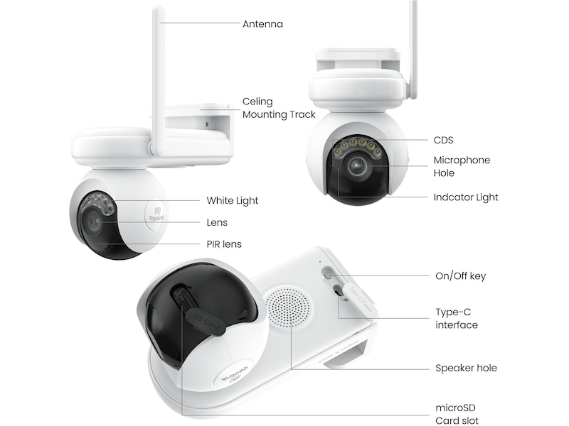 Reolink Altas PT Ultra trådløst utendørs overvåkningskamera Overvåkningskameraer