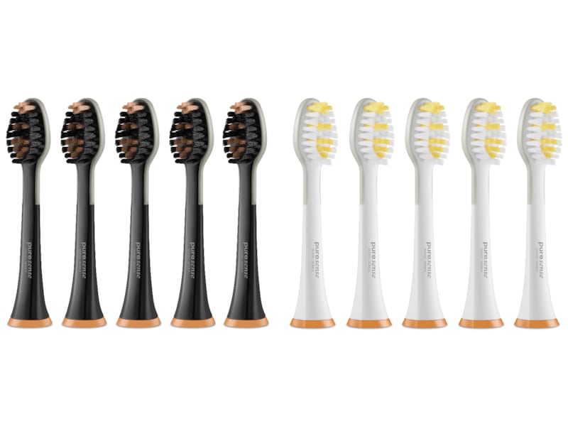 Puresense Dental C Sonic Tannbørstehoder med tungeskraper 10pk (large) Tannbørstehoder