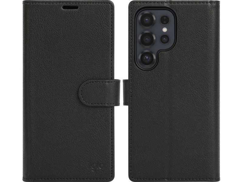 iiglo Galaxy S25 Ultra 2-i-1 Lommebokdeksel (sort) Mobildeksel