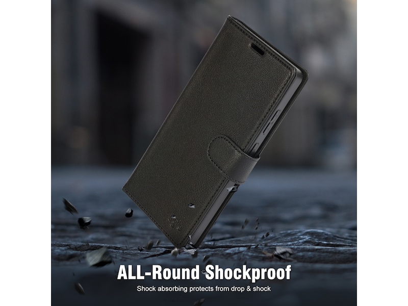 iiglo Galaxy S25 Ultra 2-i-1 Lommebokdeksel (sort) Mobildeksel