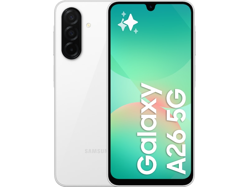 Samsung Galaxy A26 5G 128GB (hvit) Mobiltelefoner