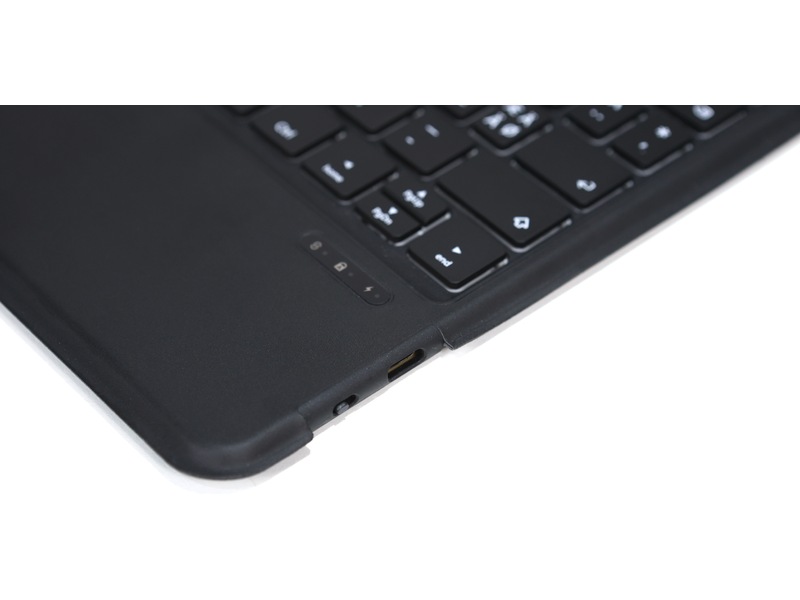 Gre8t Galaxy Tab A9+ tastaturdeksel (sort) Tastatur og stylus