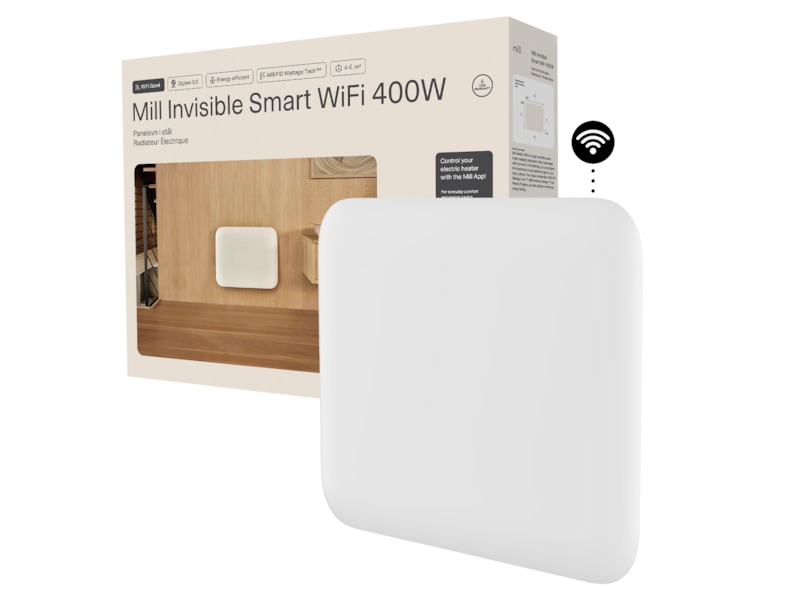 Mill Invisible Smart WiFi Gen 4 panelovn 400W Panelovner