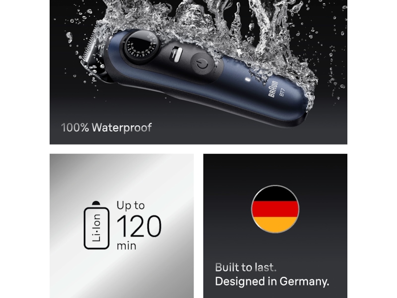 Braun Series 7 Skjeggtrimmer (blå) Barbermaskiner