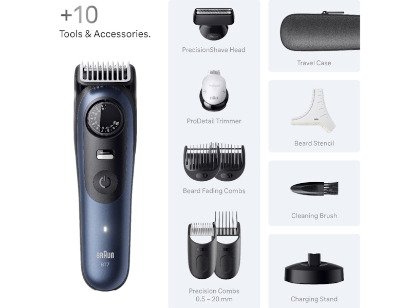 Braun Series 7 Skjeggtrimmer (blå) Barbermaskiner