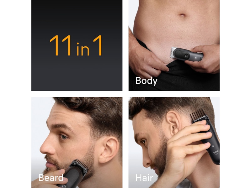 Braun Series 5 All-in-One groomingsett (grå) Hårklippere