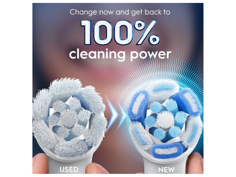 Oral-B iO Ultimate Clean Børstehoder 6 stk (hvit) Tannbørstehoder