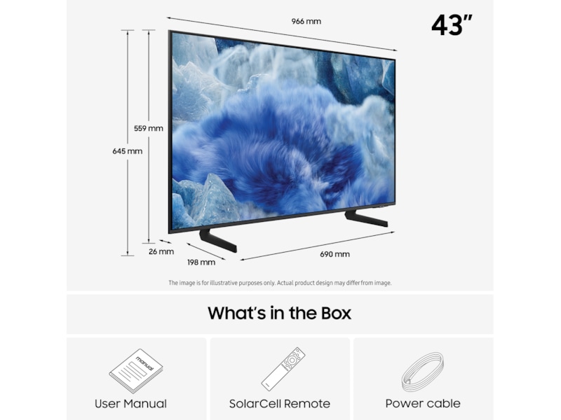 Samsung 43" Q8FA QLED 4K smart-TV (2025) 20 - 49 tommer TV