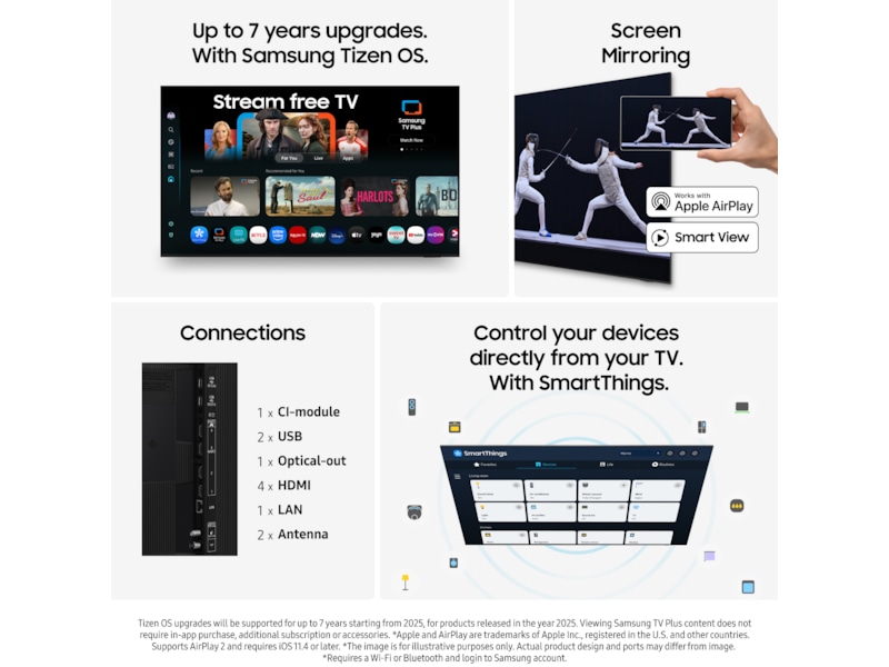 Samsung 75" QN73F Neo QLED 4K Mini LED smart-TV (2025) 70 - 79 tommer TV