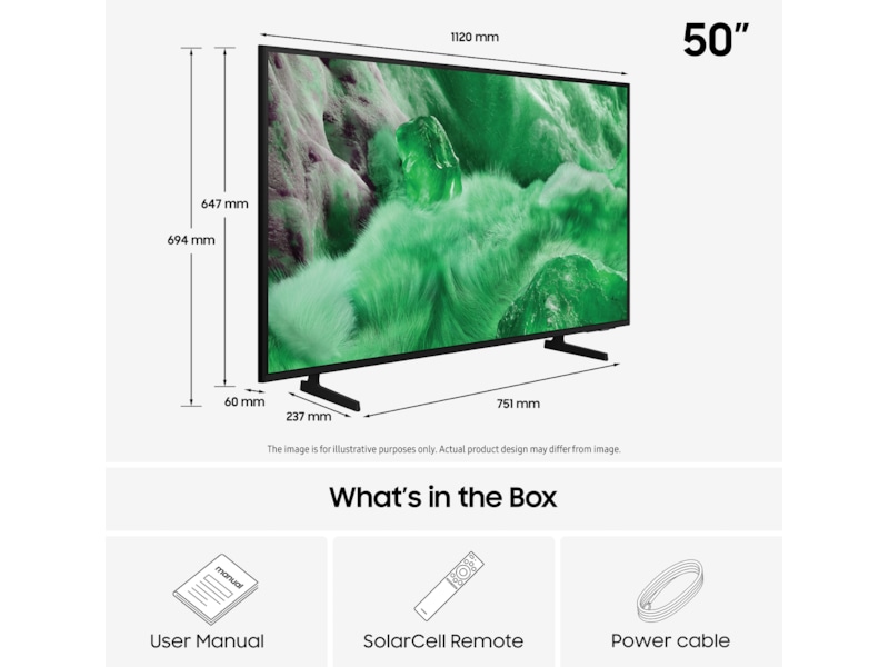 Samsung 50" Q7F2 QLED 4K Smart TV (2025) 50 - 59 tommer TV