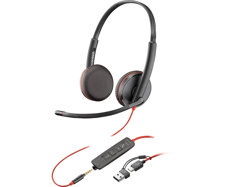 Poly Blackwire 3225 Stereo USB-C Headset Kablede hodesett
